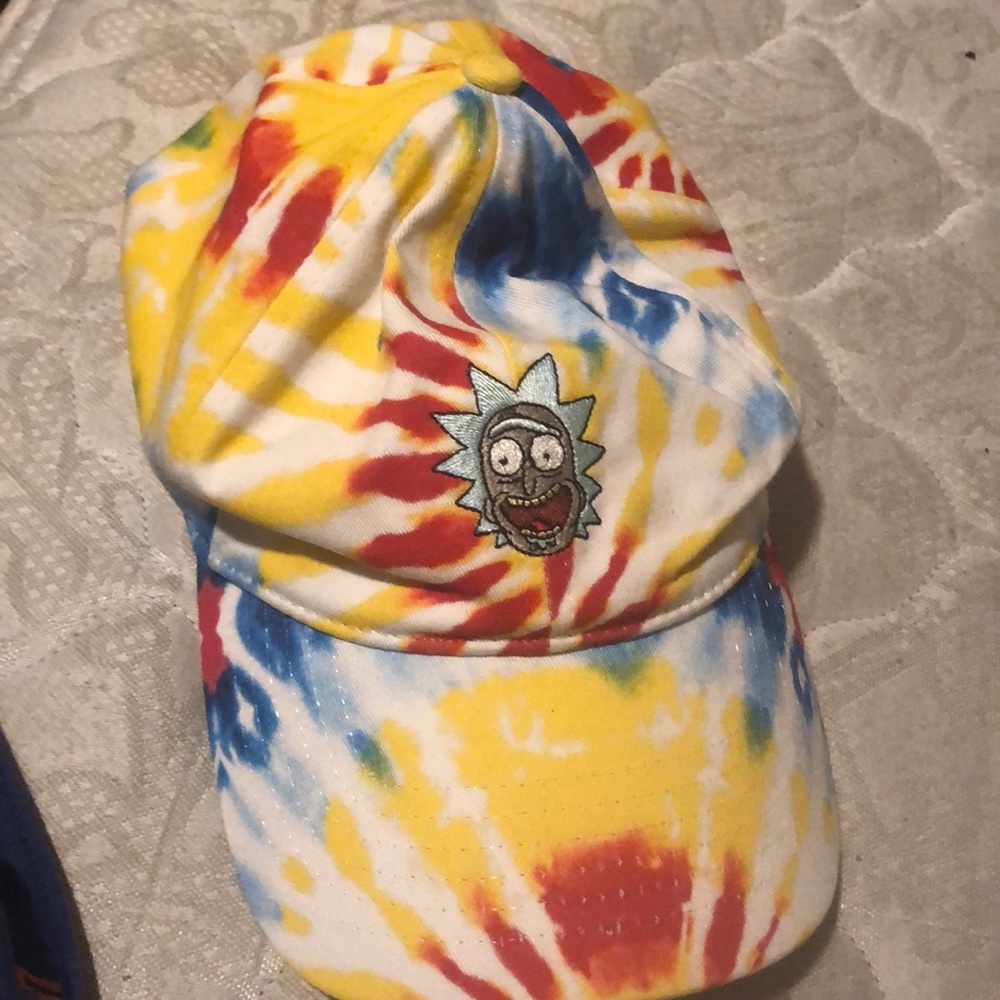 Rick and morty tie die hat